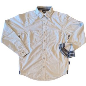 Boys Patagonia Button Down Long Sleeve Shirt Size Small